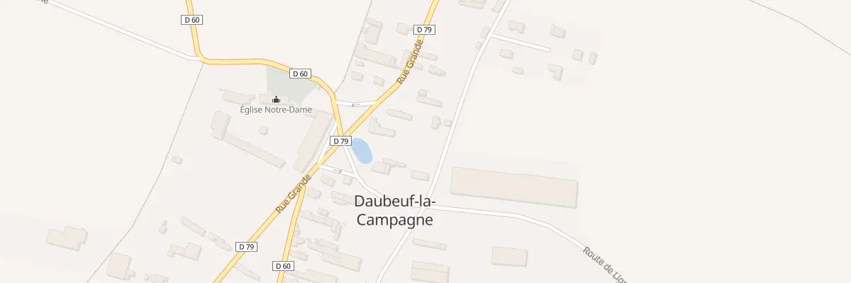 Plan du 15 Rue Forieres de l’Est à Daubeuf-la-Campagne