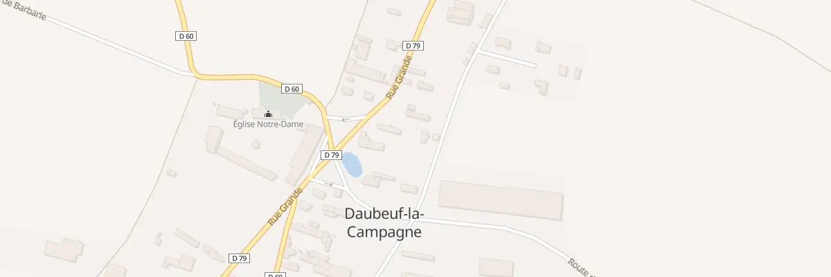 Plan du 13 Rue Forieres de l’Est à Daubeuf-la-Campagne