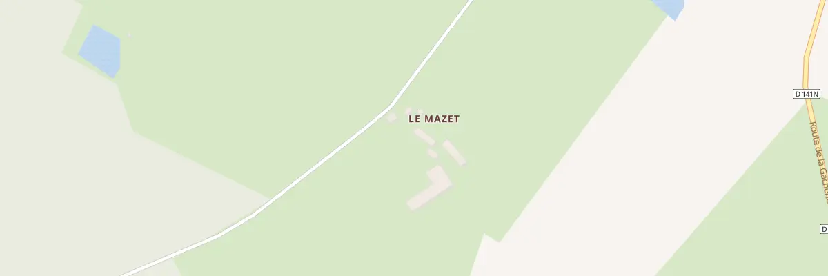 Plan du 5470 Le Mazet Est à Bussière-Galant