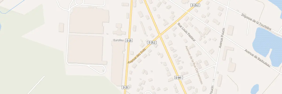 Plan du 34 Av des Eves à Senonches