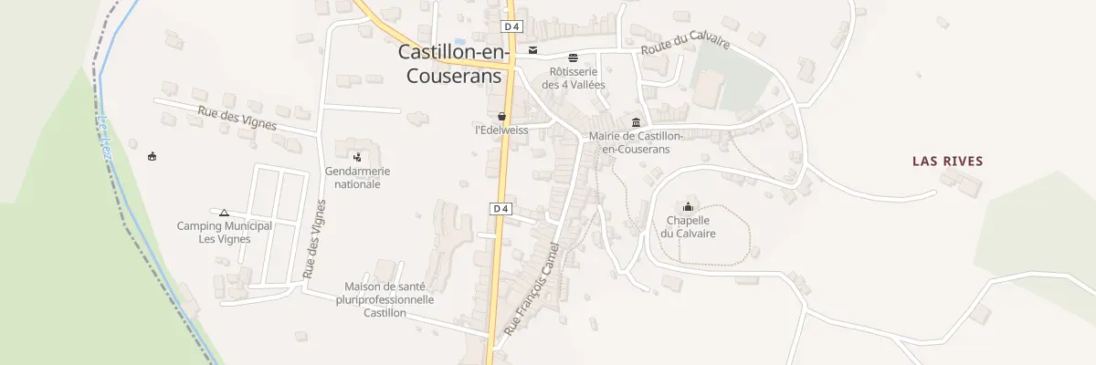 Plan du 25 Av Noel Peyrevidal à Castillon-en-Couserans