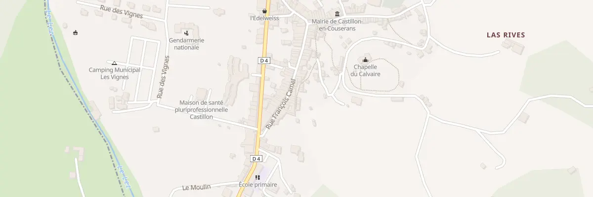 Plan du 16 Rue François Camel à Castillon-en-Couserans