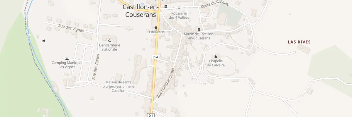 Plan du 33 Rue François Camel à Castillon-en-Couserans