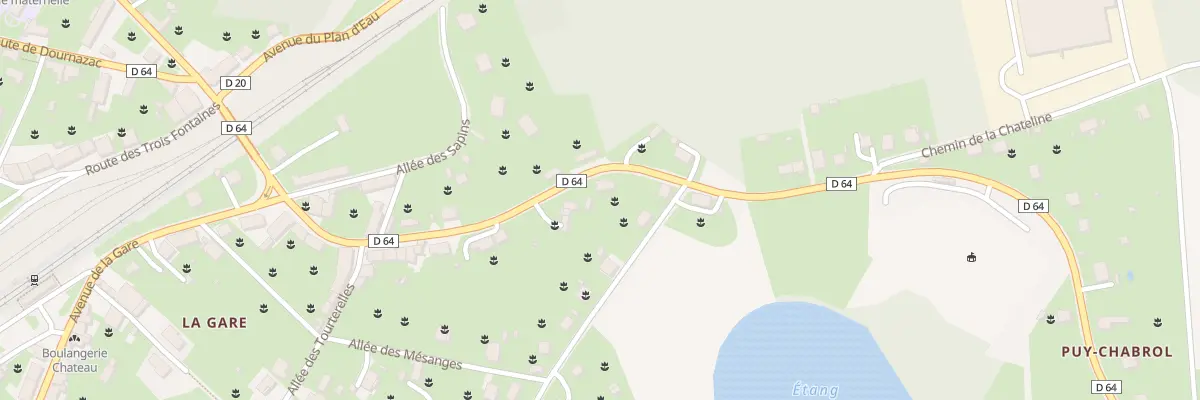 Plan du 28 Rte de Saint Nicolas à Bussière-Galant
