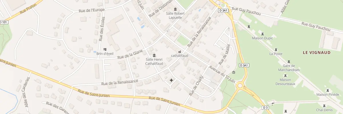 Plan du 10 Rue de la Renaissance à Oradour-sur-Glane