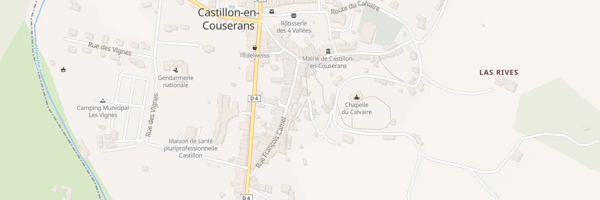 Plan du 36 Rue François Camel à Castillon-en-Couserans
