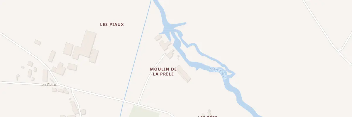 Plan du 3 Moulin de la Prele à Saint-Quentin-sur-Indrois