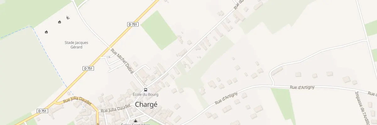 Plan du 14 Rue du Gen de Gaulle à Chargé