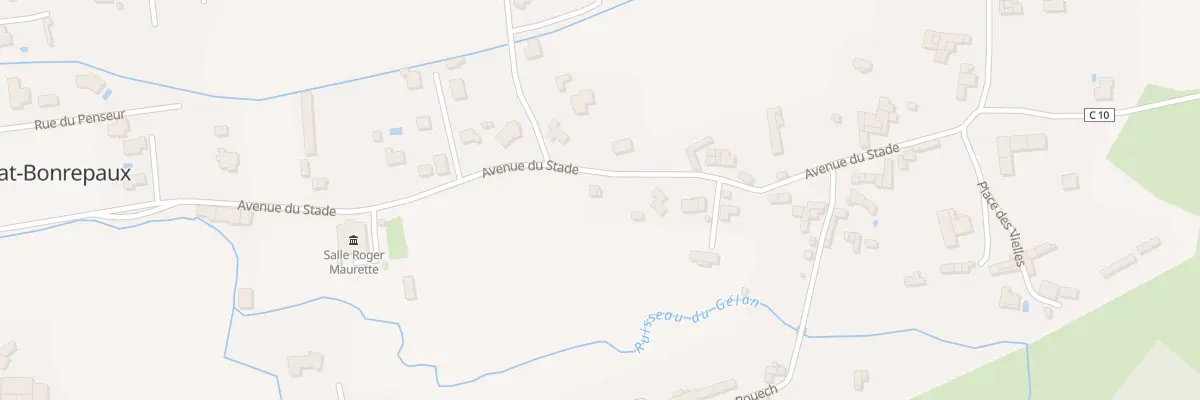 Plan du 12 Av du Stade à Arrien-en-Bethmale