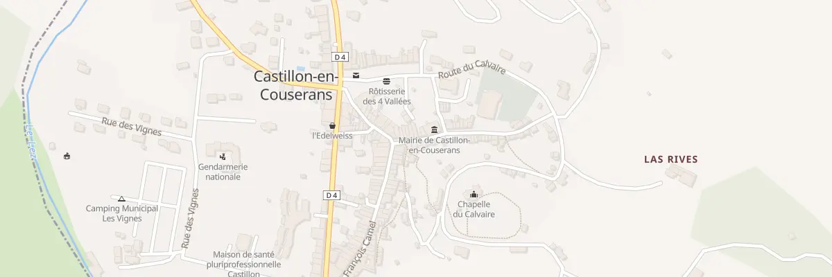 Plan du 61 Rue François Camel à Castillon-en-Couserans