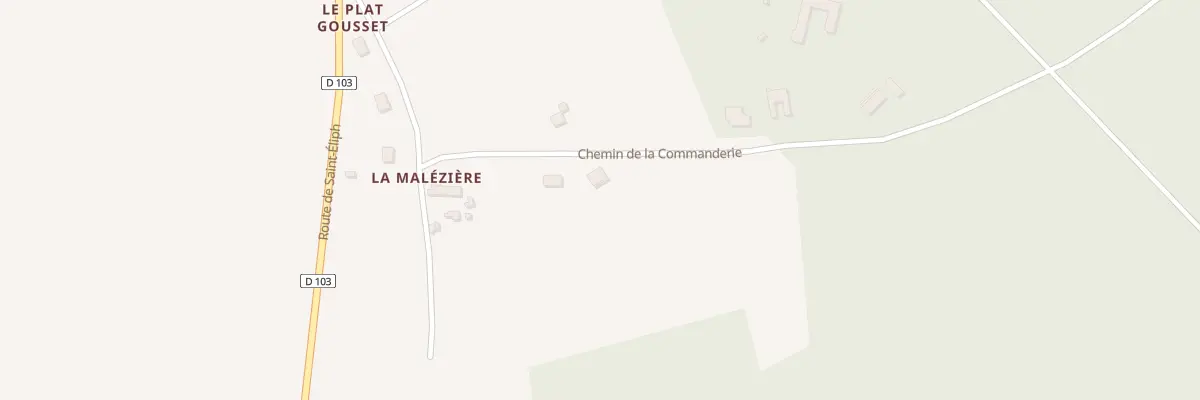 Plan de La Maleziere à Montireau