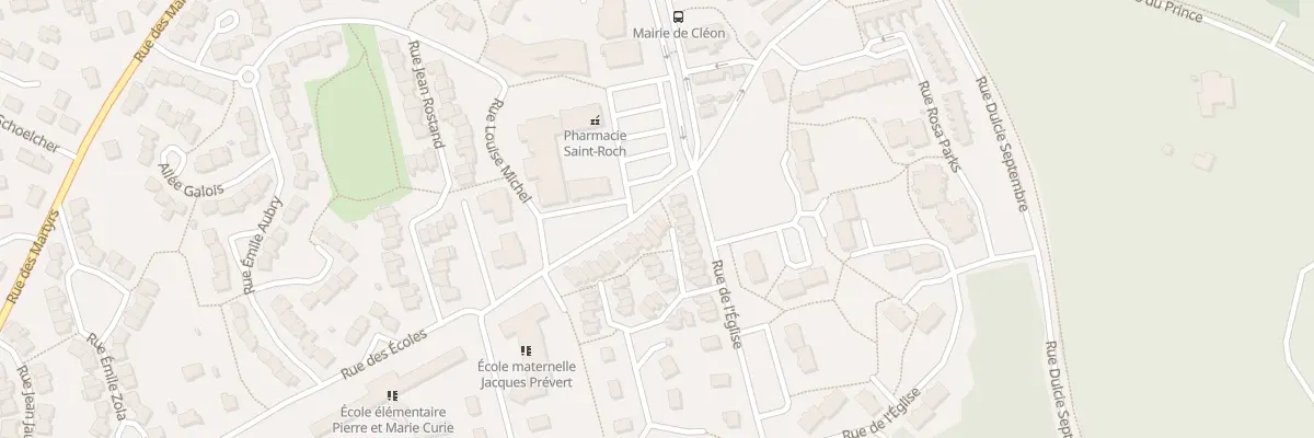 Plan du 842 Rue des Ecoles à Cléon