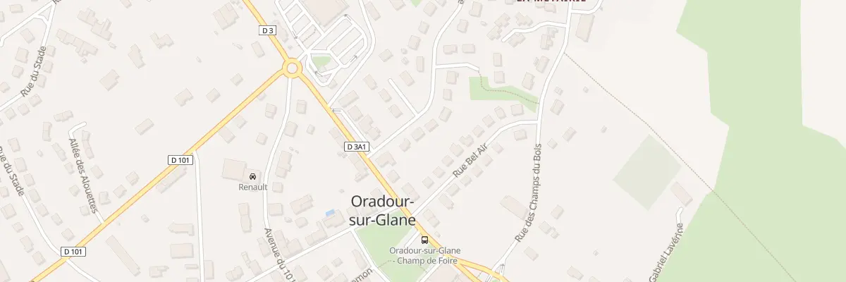Plan du 6 Rue de la Métairie à Oradour-sur-Glane