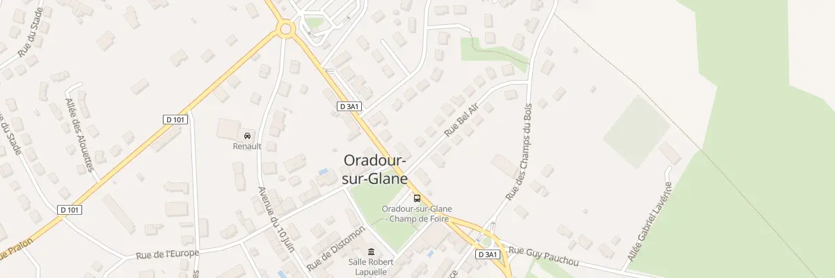 Plan du 1 Rue Bel Air à Oradour-sur-Glane