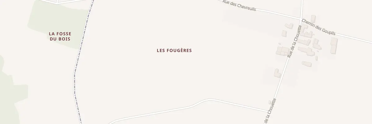 Plan du 5433 Les Fougeres à Francueil