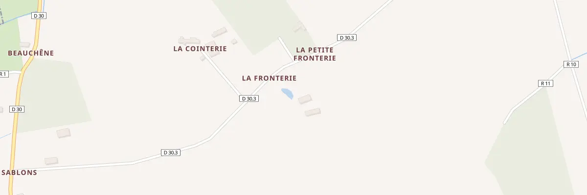 Plan du 2 La Fronterie à Luigny