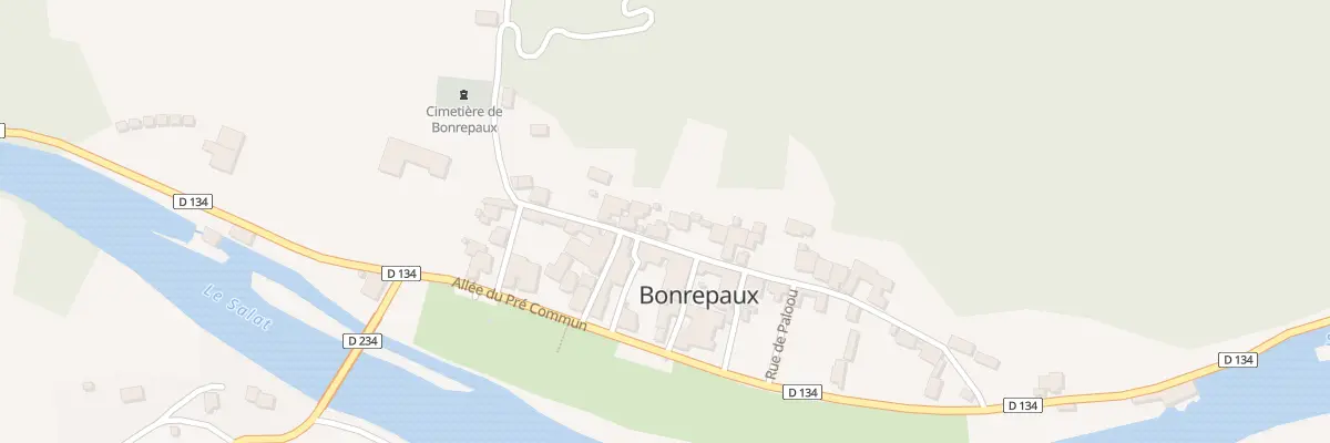 Plan du 20 Village de Bonrepaux à Prat-Bonrepaux