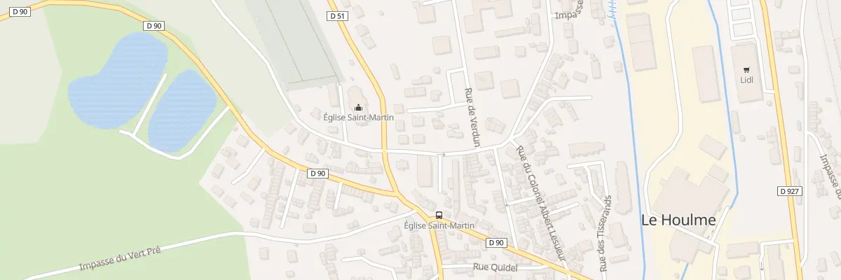 Plan du 6 Rue de la Rougemare au Houlme