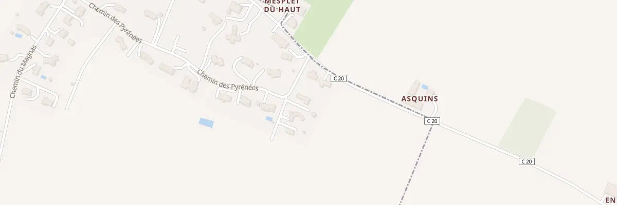 Plan du 403 Che du Pesiguan à Clermont-Savès
