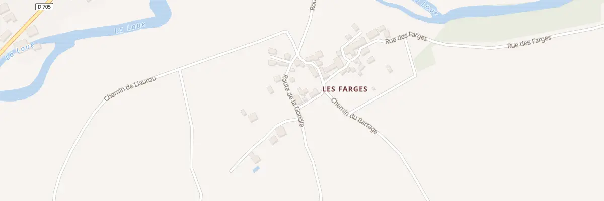 Plan du 2 Rue des Farges à Saint-Martial-d’Albarède