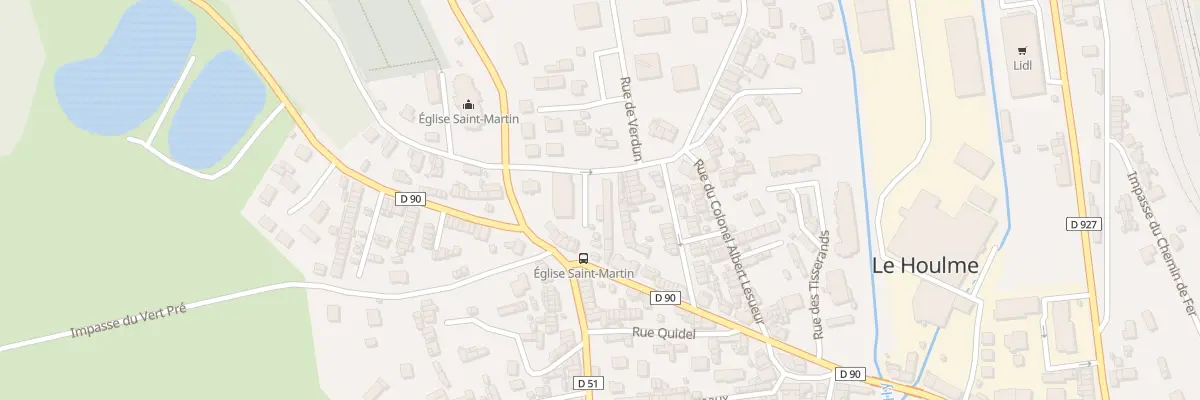 Plan du 1 Rue de la Rougemare au Houlme