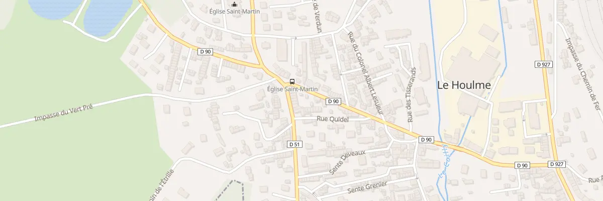 Plan du 45 Rue de la République au Houlme