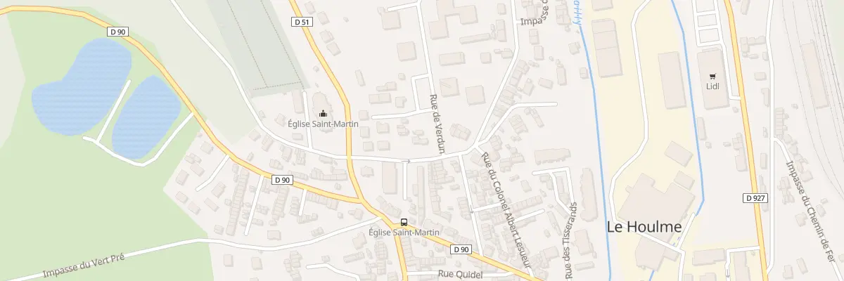 Plan du 2 Rue de la Rougemare au Houlme