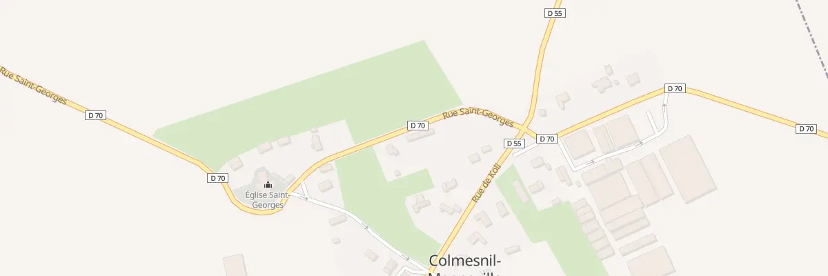 Plan du 1 Rue Saint Georges à Colmesnil-Manneville