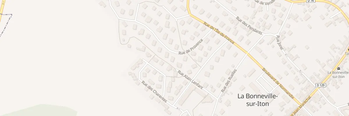 Plan du 12 Rue de Provence à La Bonneville-sur-Iton