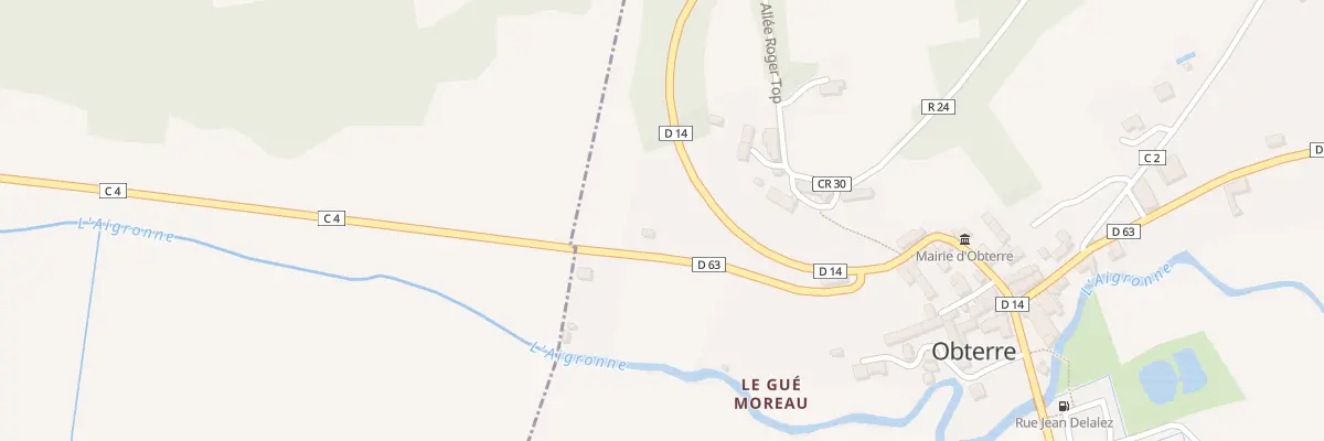 Plan du 12 Rue de Touraine à Obterre