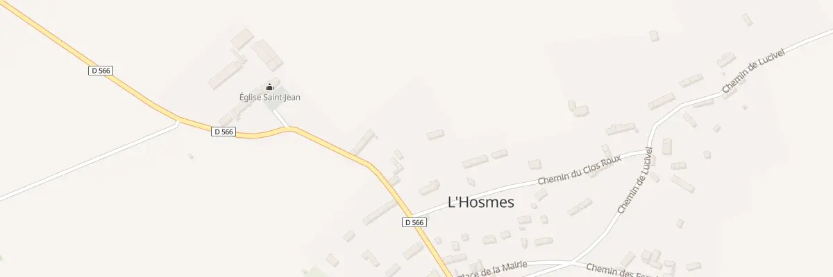 Plan du 3 Che du Clos Roux à L’Hosmes