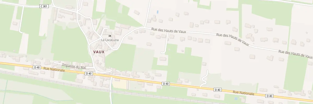 Plan du 701 Rue des Hauts de Vaux à Civray-de-Touraine