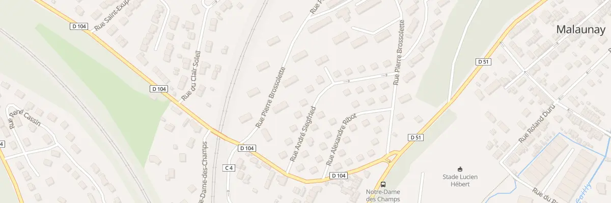 Plan du 9 Rue André Siegfried à Malaunay