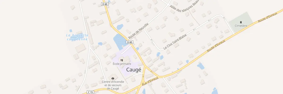 Plan du 6 Rte de Claville à Caugé