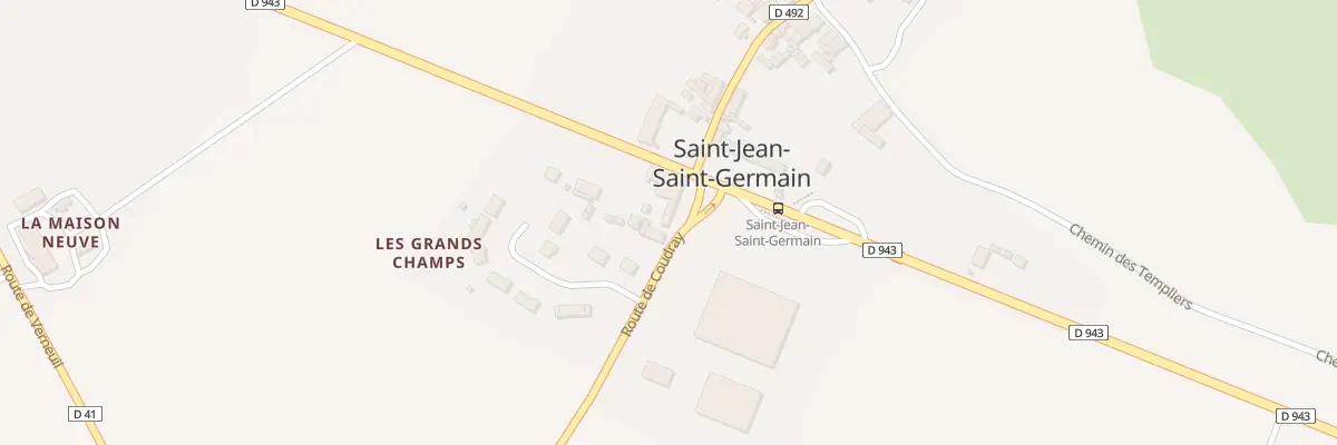 Plan du 2 Rte du Coudray à Saint-Jean-Saint-Germain
