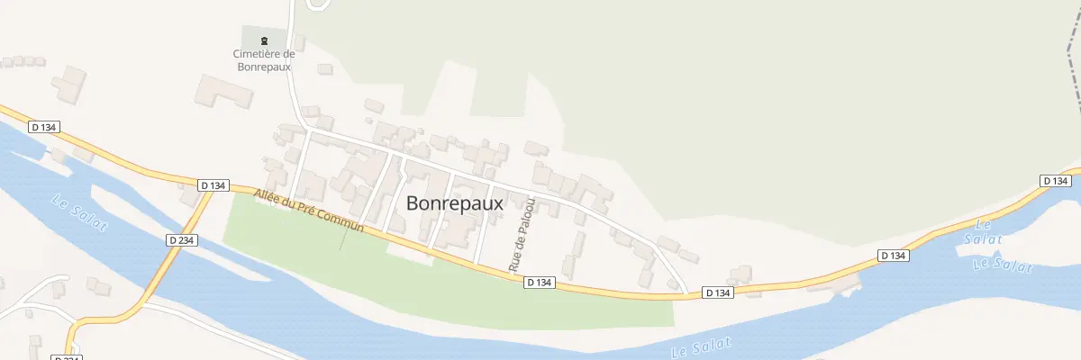 Plan du 21 Gr Grde Rue de Bonrepaux à Prat-Bonrepaux