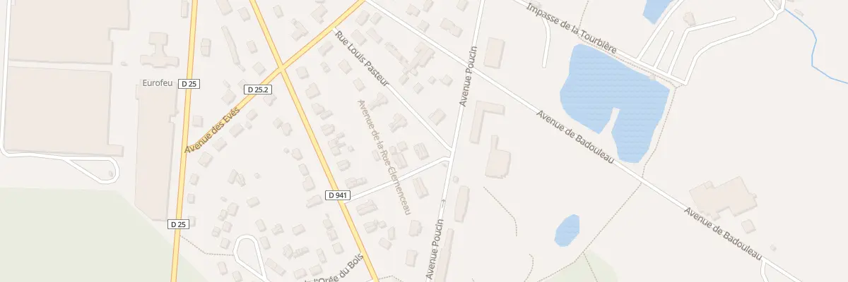 Plan du 2 Rue Clémenceau à Senonches