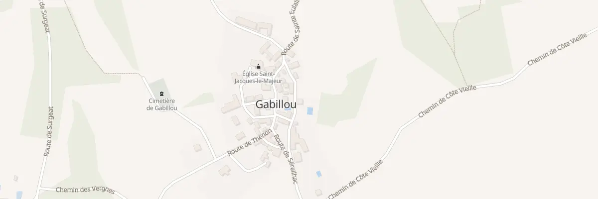 Plan du 41A Le Bourg et Pres de Vaudre à Gabillou