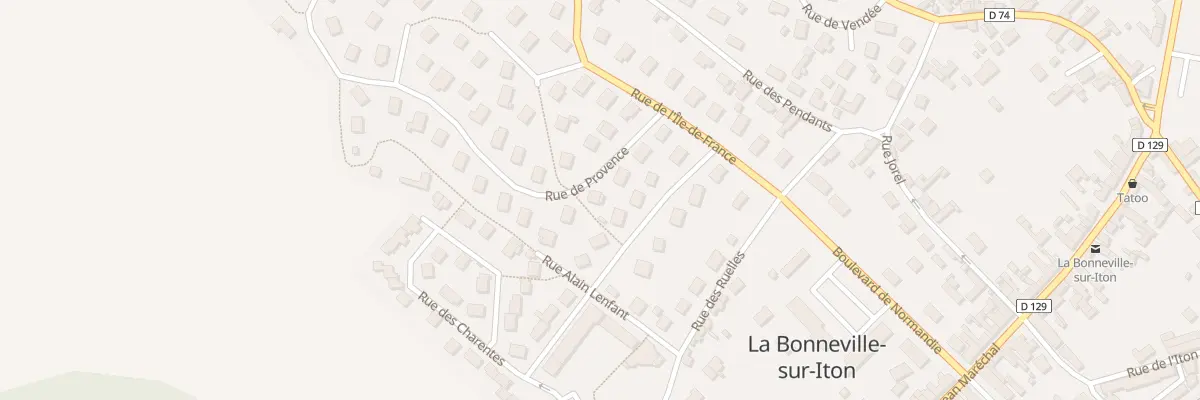Plan du 6 Rue de Provence à La Bonneville-sur-Iton