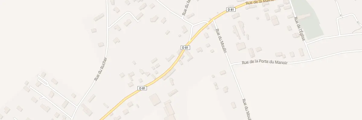 Plan du 12 Rue de la Gde Breche à Vraiville