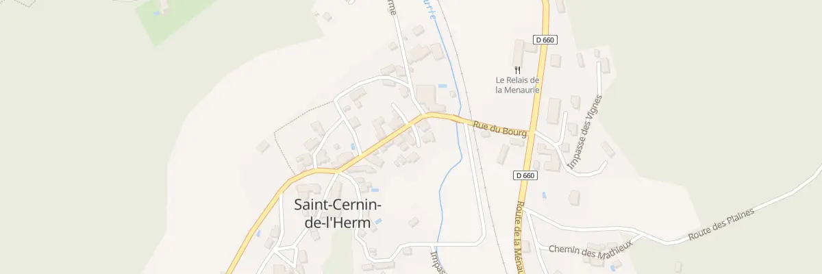 Plan du 87 Le Bourg à Saint-Cernin-de-l’Herm