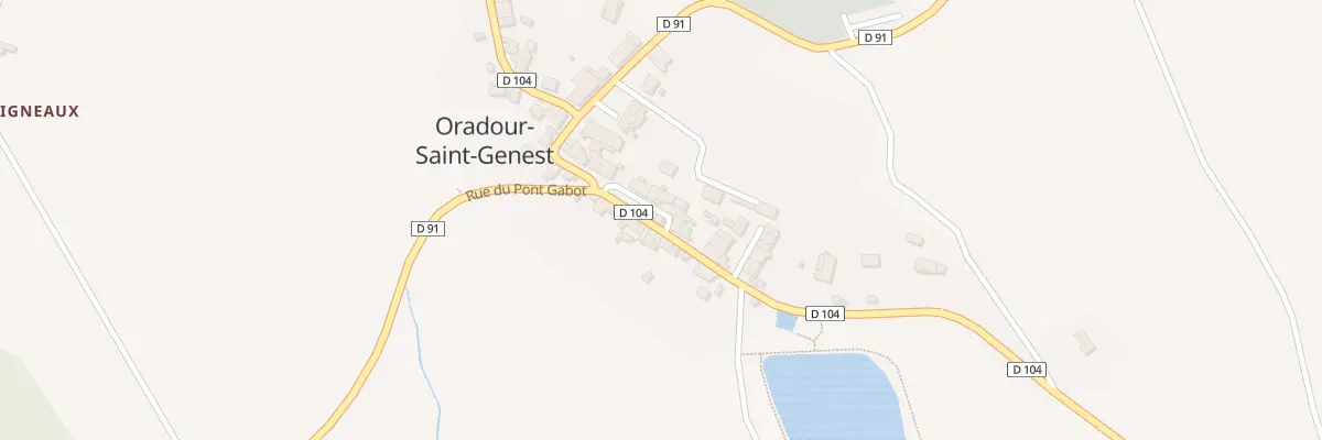 Plan du 5 Rue Joseph Guillemot à Oradour-Saint-Genest