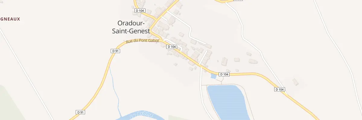 Plan du 9 Rue Joseph Guillemot à Oradour-Saint-Genest