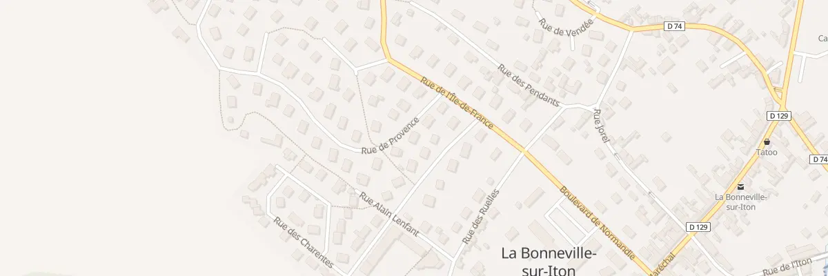 Plan du 4 Rue de Provence à La Bonneville-sur-Iton