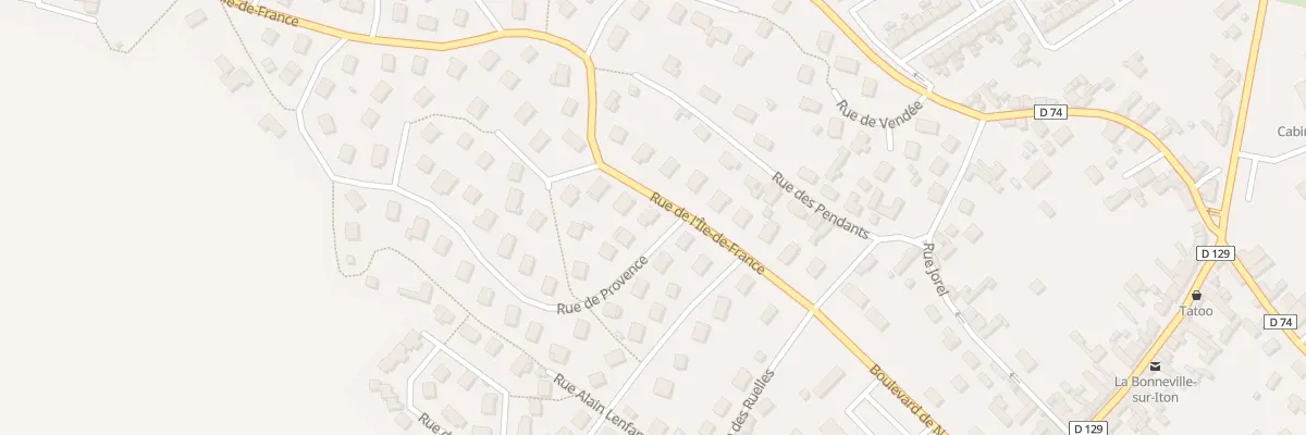 Plan du 1 Rue de Provence à La Bonneville-sur-Iton