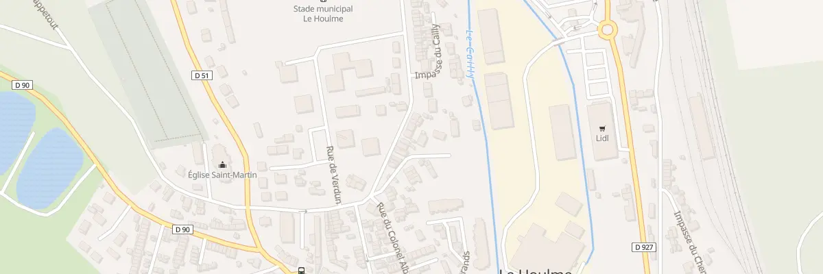 Plan du 8 Rue Gustave Delarue au Houlme