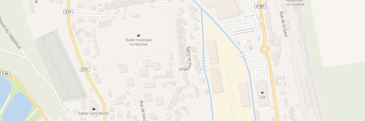 Plan du 22 Rue Gustave Delarue au Houlme