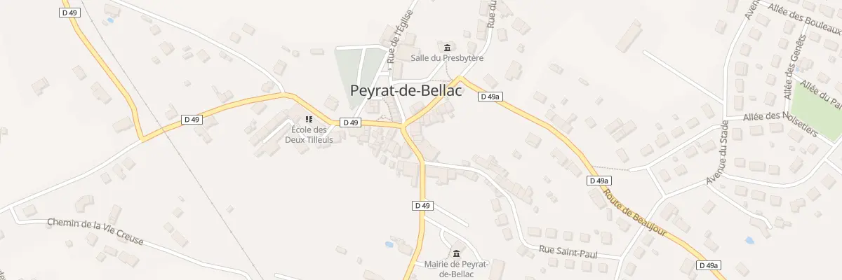 Plan du 5 Rue de la Colline à Peyrat-de-Bellac