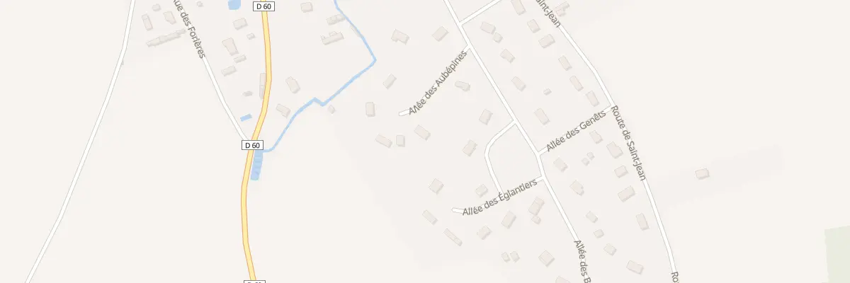 Plan du 3 All des Aubepines à Caugé