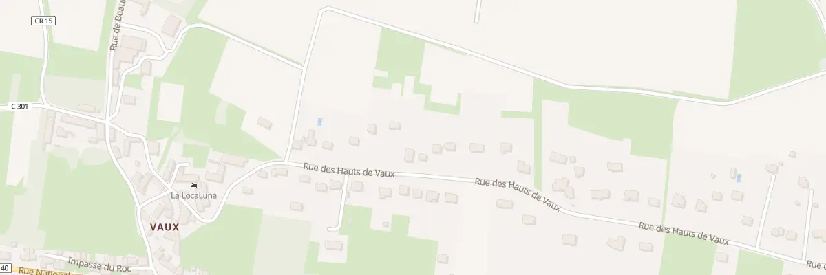 Plan du 618 Rue des Hauts de Vaux à Civray-de-Touraine
